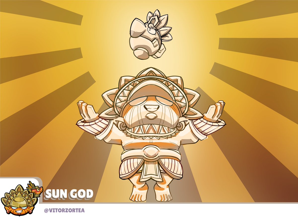 VitorZortea's tweet photo. In Aztec mythology, a powerful deity known as Gene wielded a magical lamp, imbued with immense mystical powers. This divine artifact served as the source of Gene's authority and control over the sun, shaping the natural world according to his will.
#BrawlStars #BrawlStarsArt https://t.co/ZOakK8BVH2