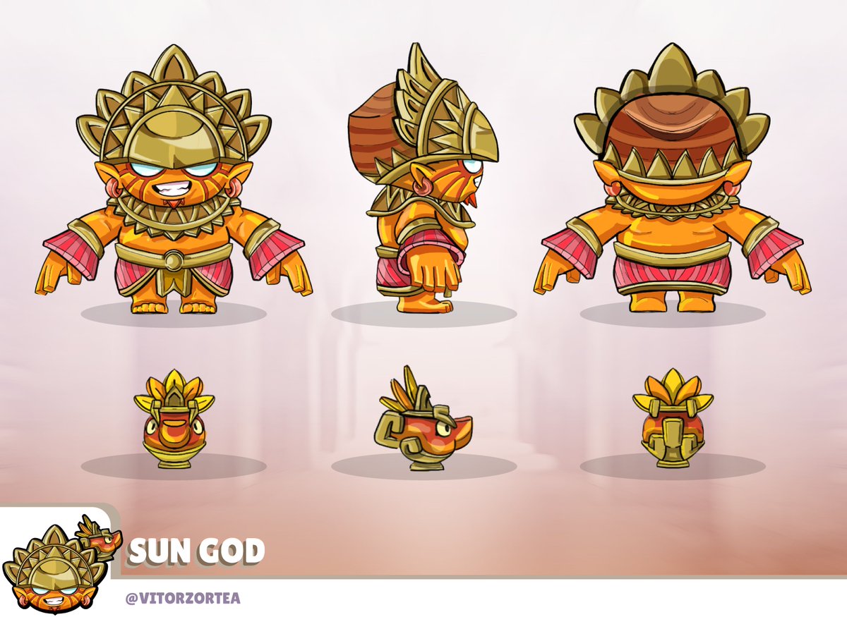 VitorZortea's tweet photo. In Aztec mythology, a powerful deity known as Gene wielded a magical lamp, imbued with immense mystical powers. This divine artifact served as the source of Gene's authority and control over the sun, shaping the natural world according to his will.
#BrawlStars #BrawlStarsArt https://t.co/ZOakK8BVH2