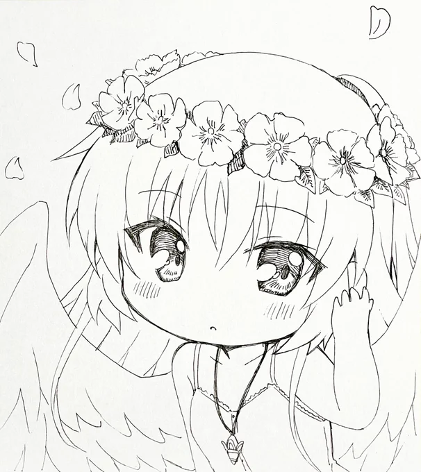 449日目のアナログイラストは天使ちゃんこと立華かなでちゃん、ヘブバン仕様です!
デフレクタと思われるペンダント、発売しないかな……!
#ヘブバンAngelBeatsコラボ 