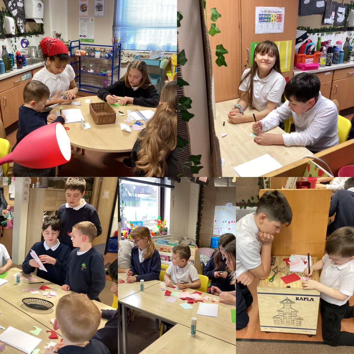 This afternoon Primary 1 and Primary 7 buddies worked together to create a Valentine’s Day craft. 💗💓<a href="/MsMunroCPS/">Primary 7</a> <a href="/MrsGilmourCPS/">Primary 7B</a> <a href="/misspurvisCPS/">Primary 2</a>