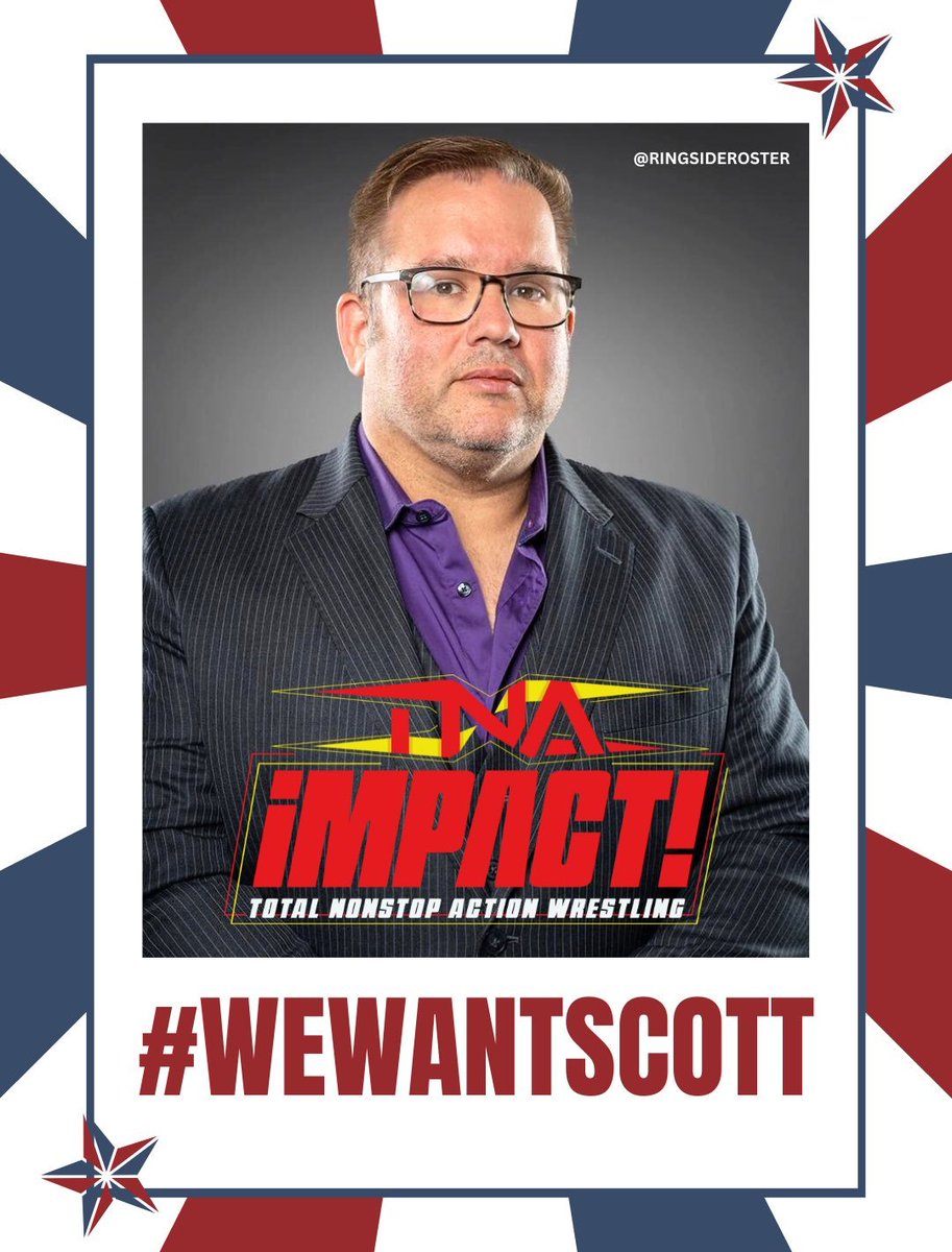 @ThisIsTNA #wewantscott, the movement will not stop until Scott is back in his place, he is soul of tna and did everything to grow the company