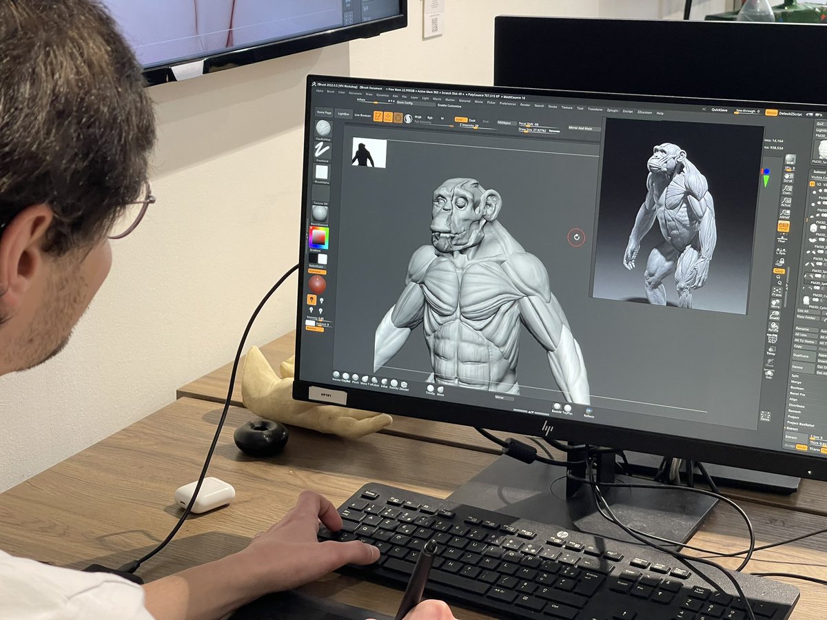vfx_workshop's tweet photo. Beaucoup de progrès en morphologie comparée chez nos étudiants en deuxième année ! #3dsculpt #zbrush #zbrushsculpt #vfxworkshop #ecole3d #ecolevfx #3dschool #3dstudent #cgischool #vfxschool #vfxstudent #welovevfx #welovecgi https://t.co/7usJ3nDOEJ