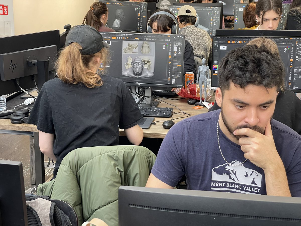 vfx_workshop's tweet photo. Beaucoup de progrès en morphologie comparée chez nos étudiants en deuxième année ! #3dsculpt #zbrush #zbrushsculpt #vfxworkshop #ecole3d #ecolevfx #3dschool #3dstudent #cgischool #vfxschool #vfxstudent #welovevfx #welovecgi https://t.co/7usJ3nDOEJ