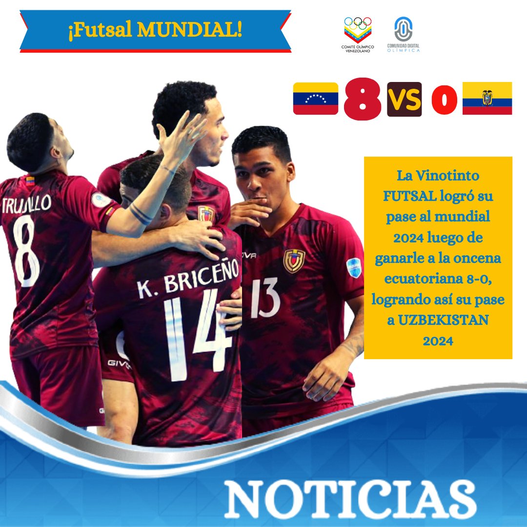 #8Feb 📢¡Futsal MUNDIAL!
-
⚽️🇻🇪