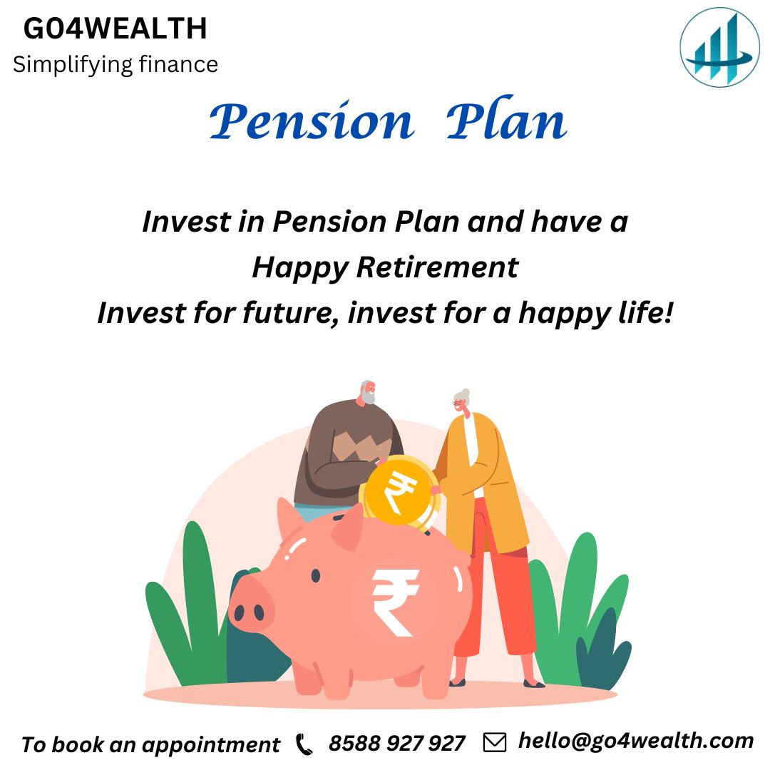 #Pension Plan = Tension Free #Retirement
Call us @ 8588 927 927 | hello@go4wealth.com
#go4wealth4u #go4wealthcares #go4wealthindia #go4wealth #go4wealthplans #askgo4wealth #protectionplanning #insurance #Pensionplan #lifeinsurance #investing #financialplanning #protection #Life
