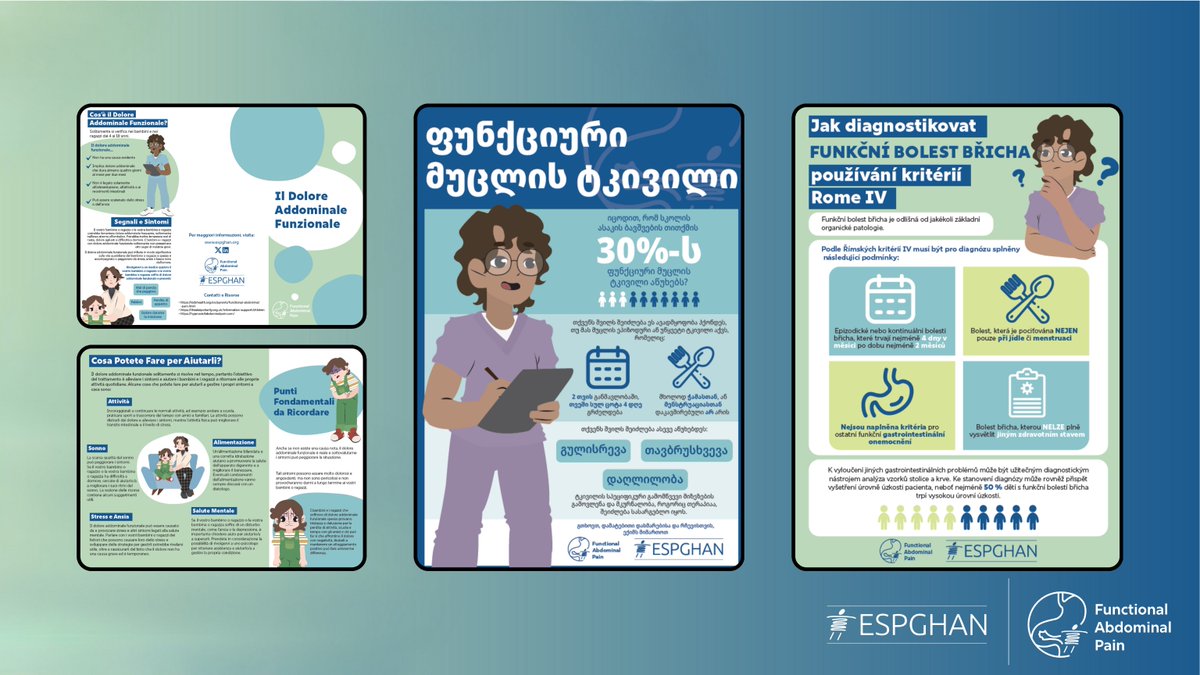 ESPGHANSociety's tweet photo. Functional Abdominal Pain (FAP) is a common reason for school absences worldwide 😥

Our campaign is raising awareness around this issue and we've already translated our resources into 3 European languages, with more coming soon!

More info🔽
https://t.co/vadSeAqLaj
#FunctionalAP https://t.co/JNUN8HsaQ1