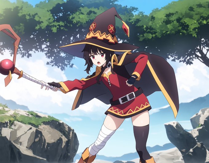 Megumin_Lora_v2.0 test run しんうち登場！ Original Lora of Megumin Ver.2.0, No manual modification. It's coming<a href="/tag/megumin"class="tags"><span>#megumin</span></a><a href="/tag/%E3%82%81%E3%81%90%E3%81%BF%E3%82%93"class="tags"><span>#めぐみん</span></a>