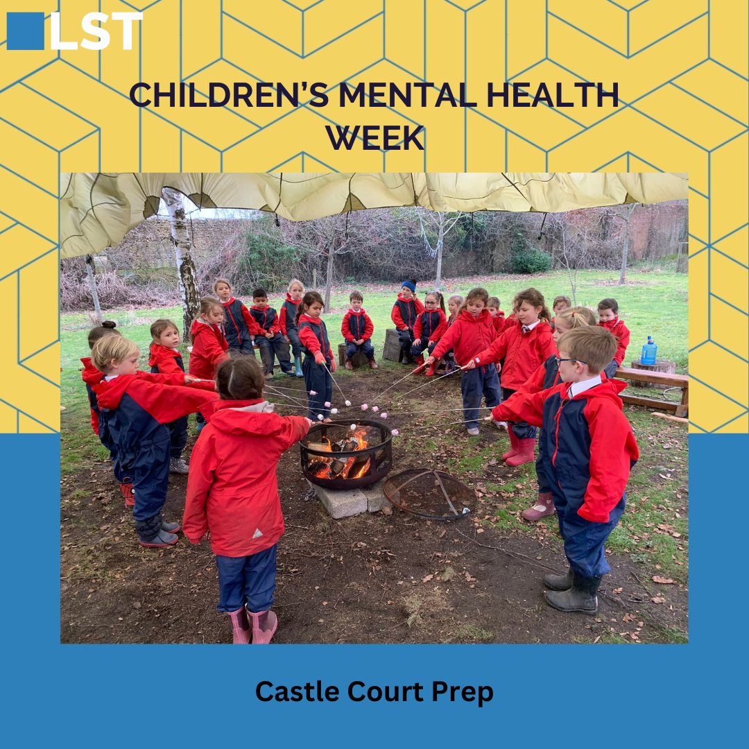 It’s Children’s Mental Health Week, which is all about helping give a voice to children and young people across the UK. ❤️ @CastleCourtPrep had their pupils around the campfire this week, showing how important the outside and friends are to our mental health.