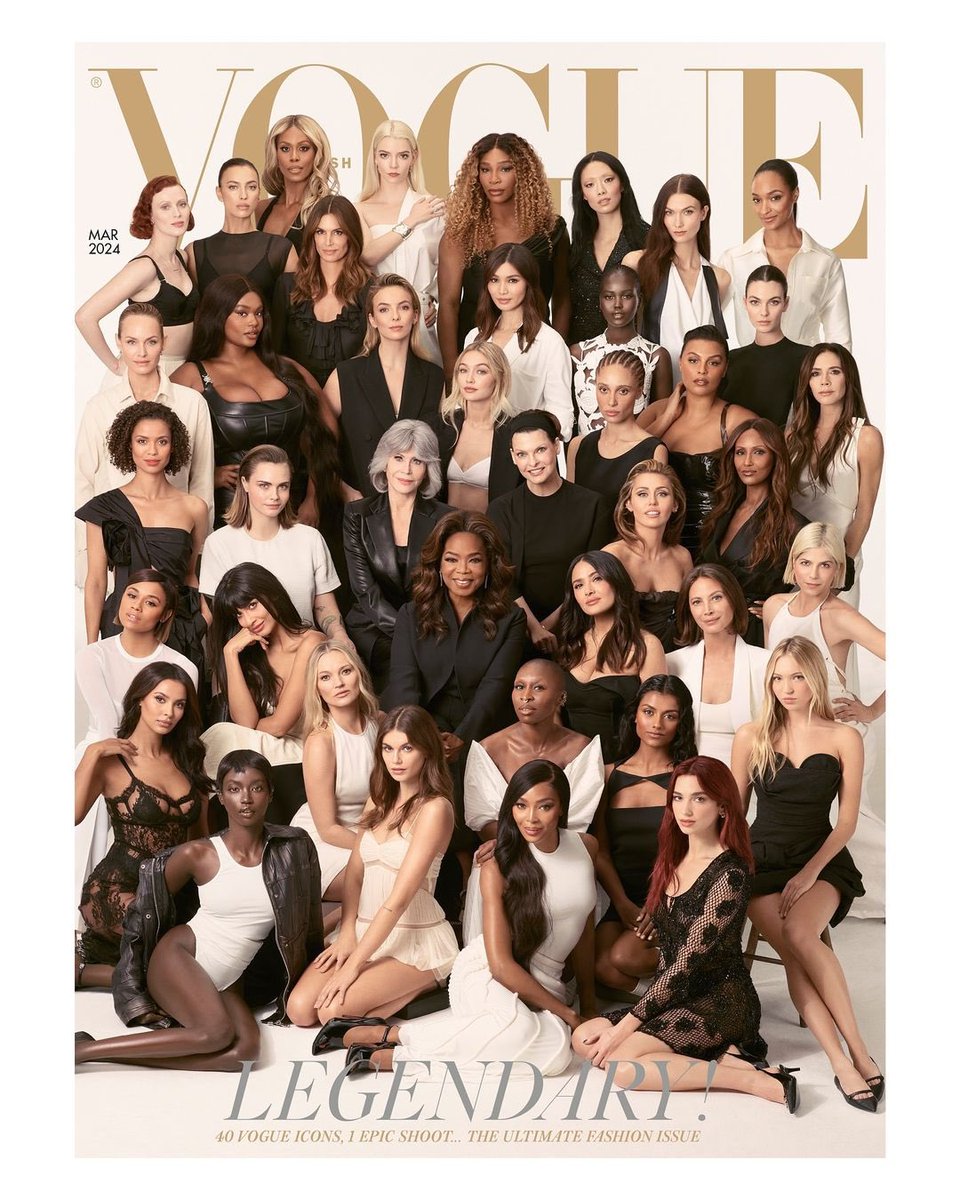 popcultureshub's tweet photo. Vogue British, “Legendary” Edition. https://t.co/eVezpuPHw4
