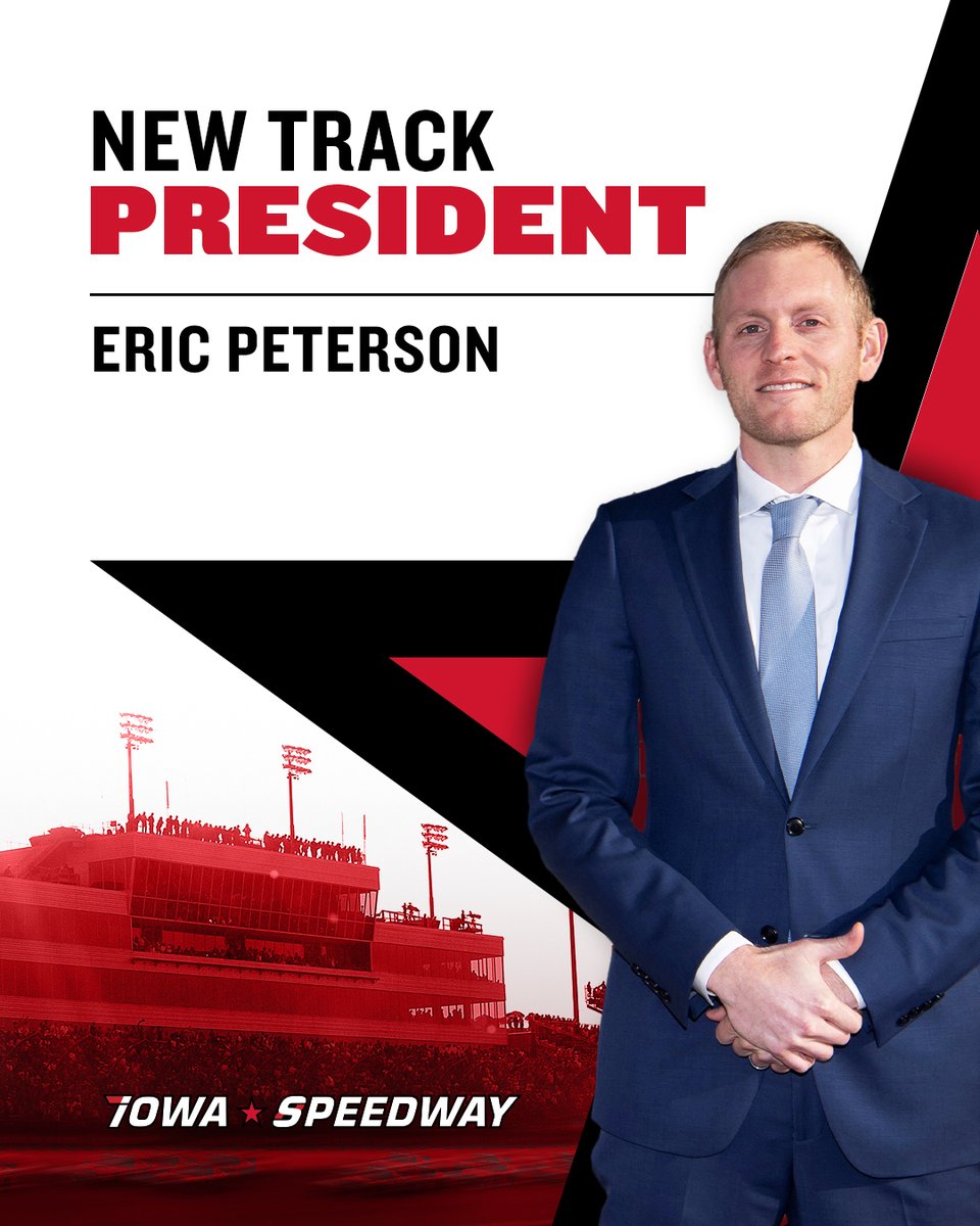 Join us in welcoming our new Track President, Eric Peterson! 🤝 He has a very experienced background in the sport, and is a native of the Midwest.
