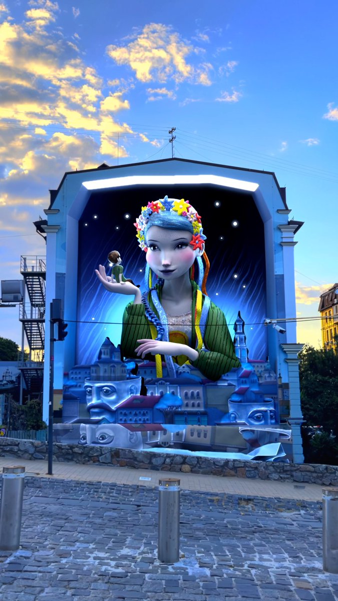 alisakormach's tweet photo. Lively Mural "Revival" in Kyiv, Ukraine🇺🇦

#Ukraine️ #mural #3D #3Danimation #VFX #UkraineRussiaWar https://t.co/x4EmOf6TAA