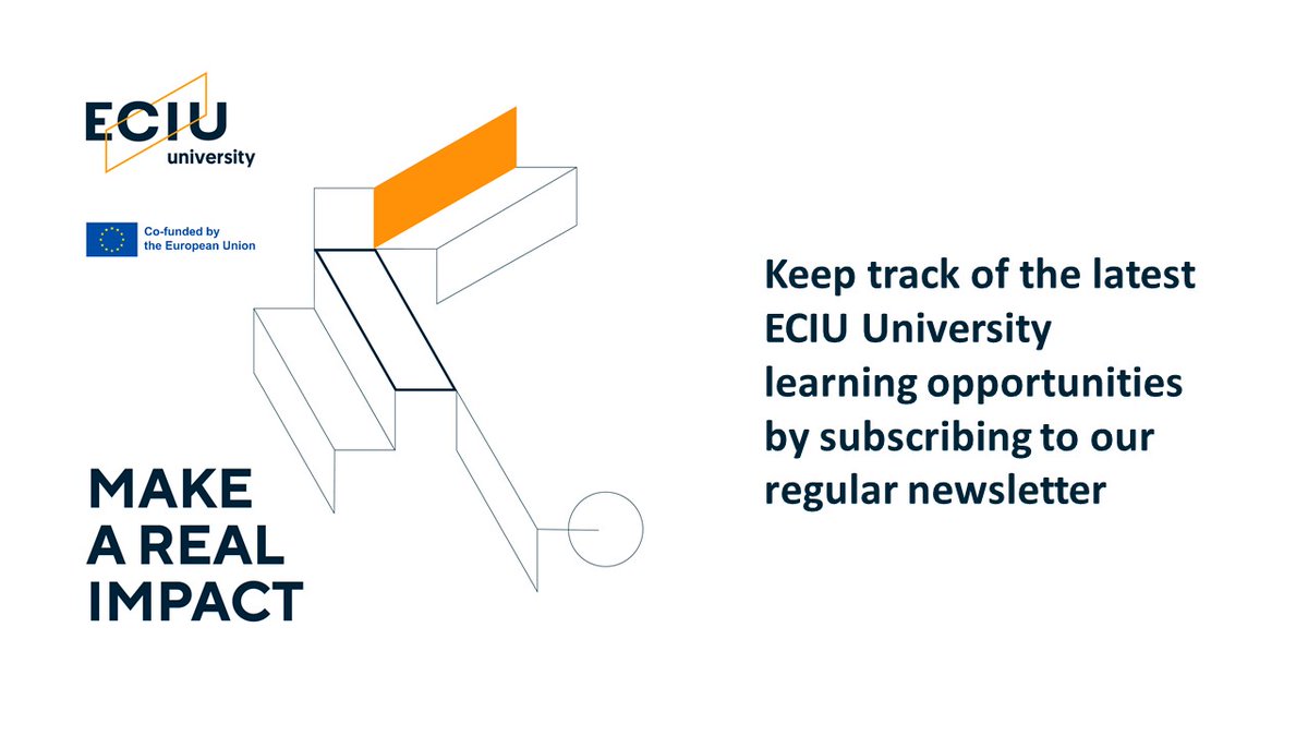 🟡Make sure you’re updated: subscribe to the #ECIUuniversity regular newsletter to stay on track with the latest learning #opportunities – and start making real impact #now. Subscribe here ↘ eciu.eu/forms/newslett… #europeanuniversities #CofundedbyEU