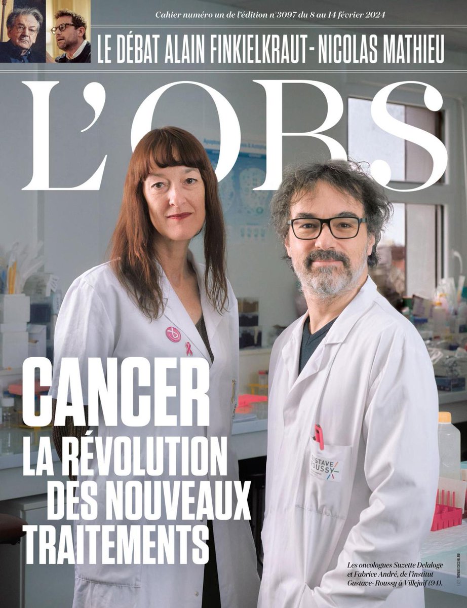 📰 Cancer : la révolution des nouveaux traitements, notamment à @GustaveRoussy. Un article à découvrir dans @lobs 👉 nouvelobs.com/societe/202402…