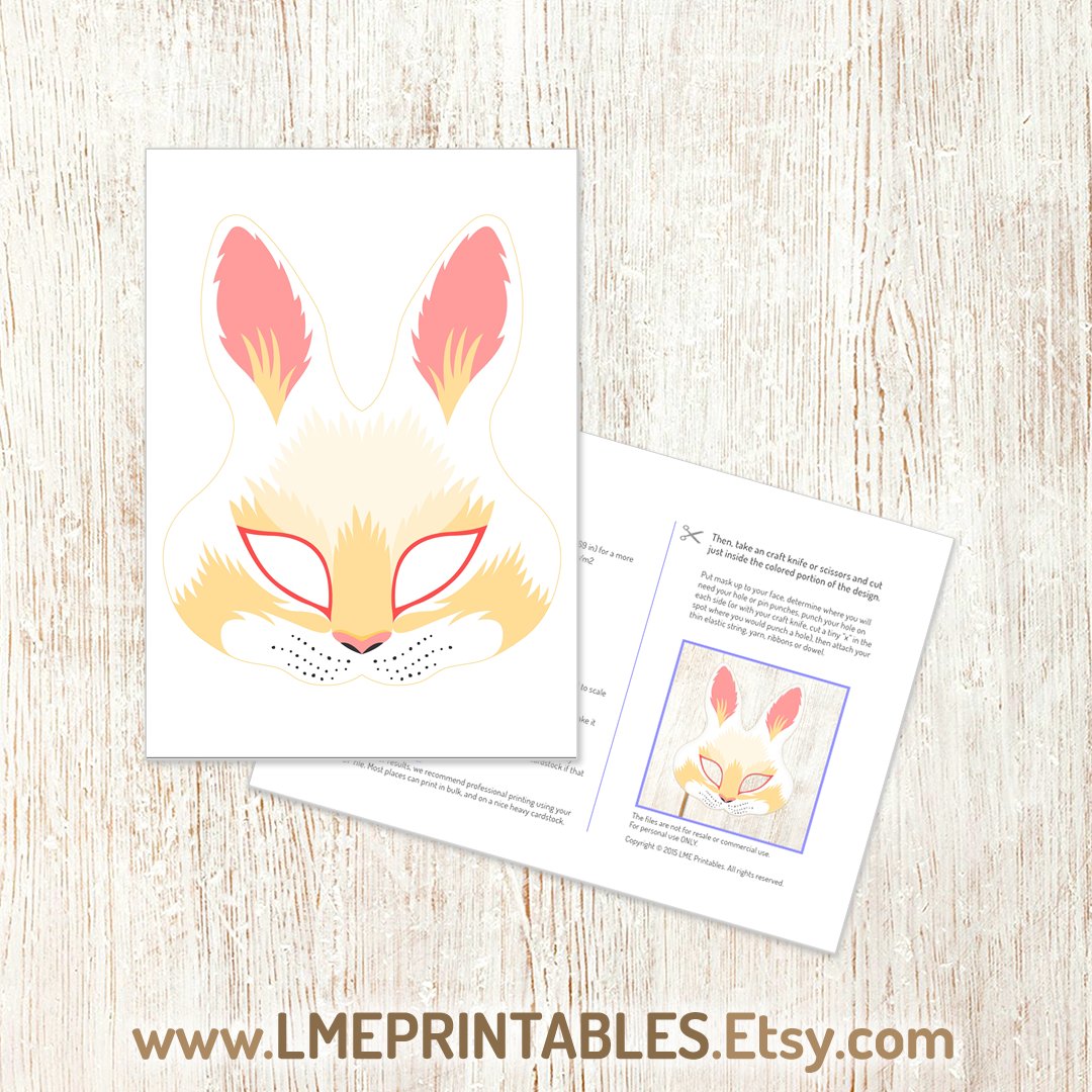 lmeprintables's tweet image. Bunny Rabbit Printable Mask Halloween Costume Zodiac Year Rabbit Forest Farm Paper Animal Party Woodland Birthday Carnival Adult Kid Easter etsy.me/3HTdd9q via @Etsy #rabbitmask #rabbitcostume #carnival2024 #carnival #carnivalcostumes #carnivalforkids #carnivalmasks #mask