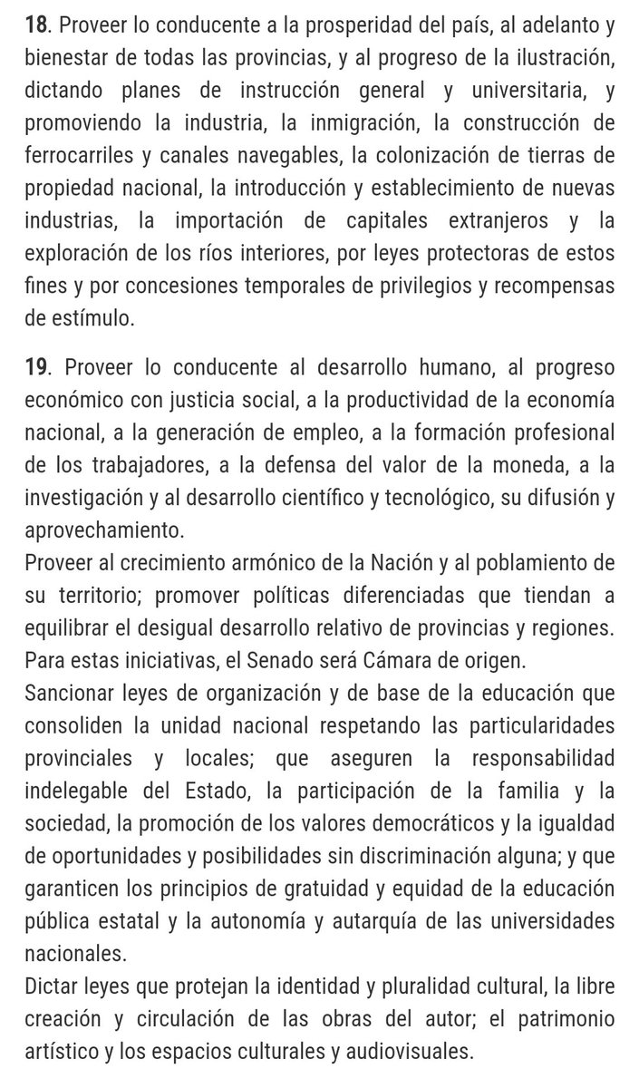 Juan Alejandro Valente (@elprofevalente) on Twitter photo #LeyOmnibus Como expuso ayer <a href="/elisacarrio/">Elisa Lilita Carrió</a> la verdadera 'Ley de bases y puntos de partida' ya se encuentra sancionada dentro de nuestra Constitución en el artículo 75 incisos 18 y 19. #LeyOmnibus Como expuso ayer <a href="/elisacarrio/">Elisa Lilita Carrió</a> la verdadera 'Ley de bases y puntos de partida' ya se encuentra sancionada dentro de nuestra Constitución en el artículo 75 incisos 18 y 19.