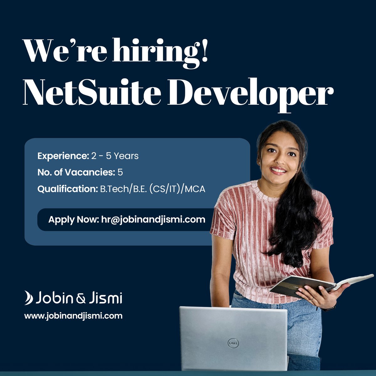 jobinandjismi's tweet image. We are looking for a dedicated and results-oriented NetSuite Developer with 2–5 years of experience in NetSuite ERP implementation and customization and strong expertise in NetSuite Administration, Suite Script, Suite Flow, and Suite Analytics.

#hiring #netsuitedeveloper #Jobs
