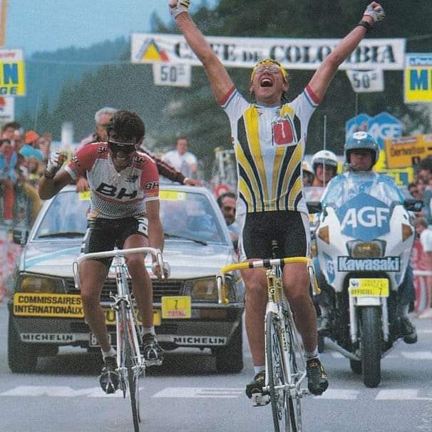 globerismo's tweet photo. La Plagne. Tour 1987. https://t.co/u7jjhxFHn0