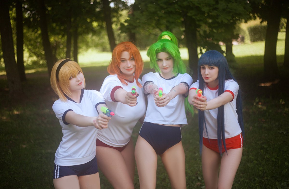 Today we have a battle with water guns, take care of your white t-shirts! 💦

#SatokoHojo <a href="/brounovskoe_cos/">Brounovskoe Cosplay 💫</a>
#FurudeRika <a href="/miragravis/">Mira Gravis</a>
#RyuguRena <a href="/ai_shiteraburu/">бабушка 86 ватт</a>
#SonozakiMion <a href="/yuka_jevons/">румяная сова 🦷🩸</a> 
Ph by <a href="/bertranblack/">beware of the dog</a>
__________
#higurashi #whentheycry #ひぐらしのなく頃に卒 #北条沙都子