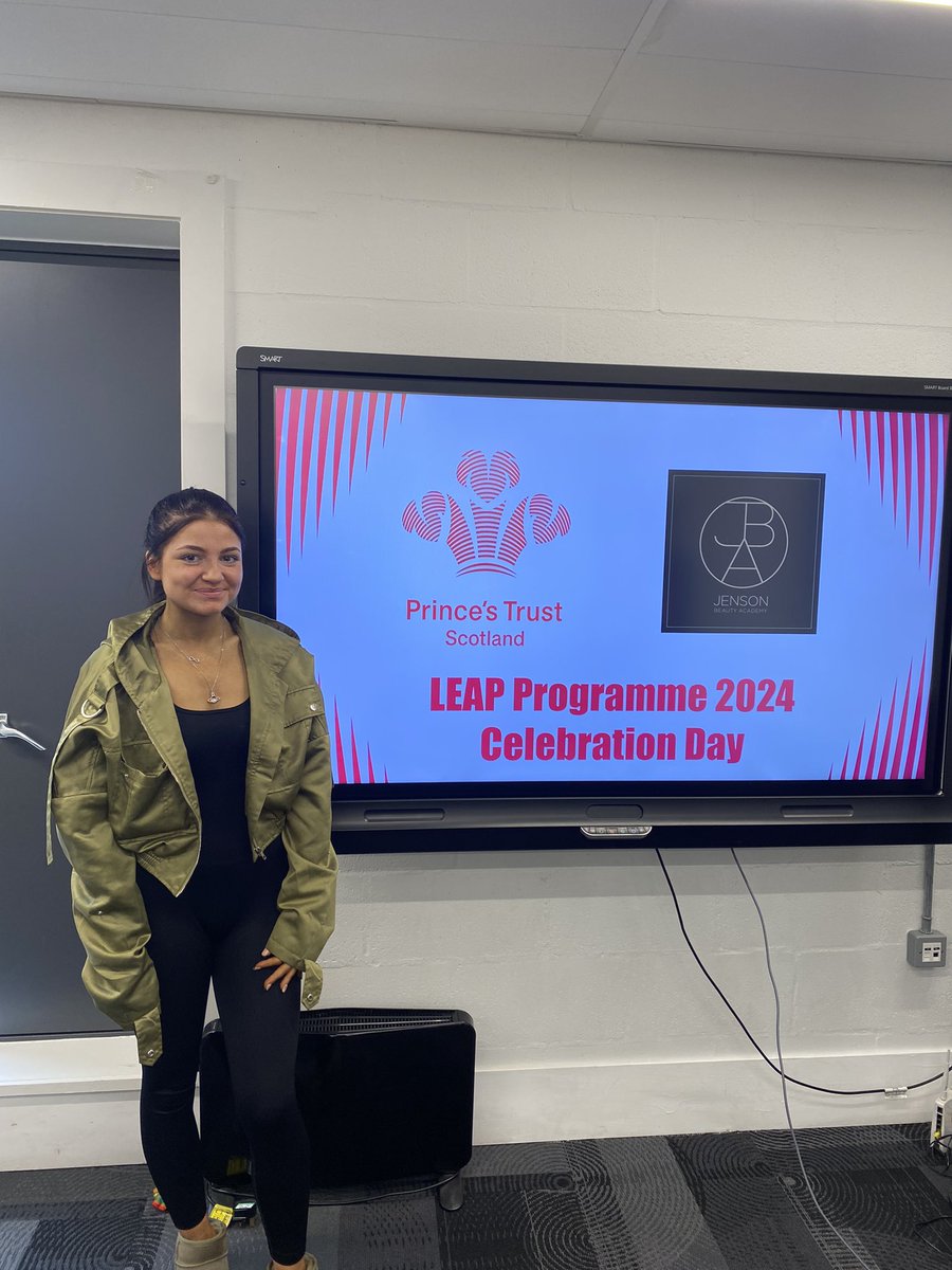 MissDancer203's tweet photo. Proud to support Roxanne graduating from @PrincesTrustSco @Jenson_Beauty today! A great course with real employability outcomes @WHHS_Edin #employability #transition https://t.co/3FdTZGrIk9