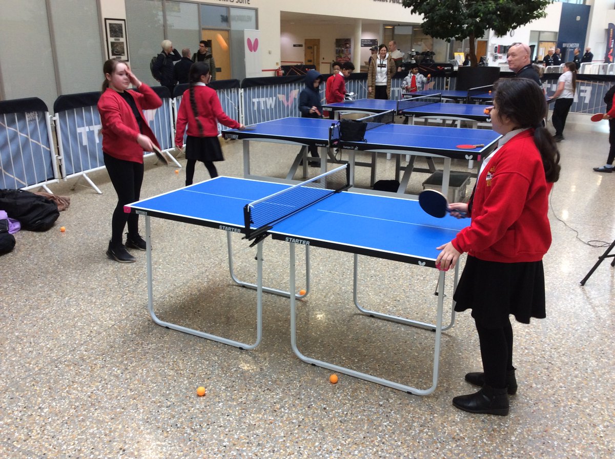 We had a brilliant time watching the @WTTGlobal World Table Tennis Feeder event where GB's best players competed for a place at the World Finals. We even got a chance to practice ourselves, preparing for our own call ups!