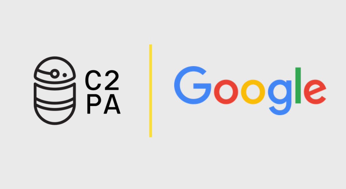 ContentAuth's tweet photo. Today marks a watershed moment in driving mainstream awareness and adoption of Content Credentials — Google has joined the Coalition for Content Provenance and Authenticity (C2PA) steering committee.  
 
Google will collaborate with other steering committee members (Adobe, The BBC, Intel Corporation, Microsoft, Publicis Groupe, Sony, and Truepic) to develop the technical standard for Content Credentials while also actively exploring how to incorporate Content Credentials into its own products and services in the future. 
 
“In the critical context of this year’s global elections where the threat of misinformation looms larger than ever, the urgency to increase trust in the digital ecosystem has never been more pressing,” says Dana Rao, EVP, General Counsel, and Chief Trust Officer of Adobe and co-founder of the C2PA. 
 
🤝 The C2PA, within the Linux Foundation, lays out the technical standards for digital provenance while the Content Authenticity Initiative (CAI) builds open-source tools based on the C2PA standards. The CAI’s cross-industry community is committed to adopting and advancing the movement to restore trust and transparency online, and we’re thrilled to continue empowering mainstream adoption.

🟡Learn more https://t.co/fykHGlxfPo

🟡Join the movement https://t.co/L2zCGmbpHJ