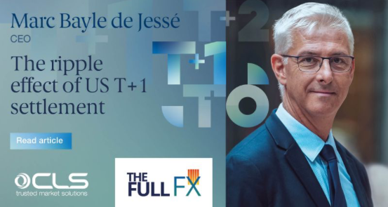 Read CEO Marc Bayle de Jessé's article that provides insights into the impact of the transition to T+1 on the FX market >> cls-group.com/news/the-rippl… #CLSGroup #CLSNet #CLSSettlement #standardization #OperationalRiskManagement