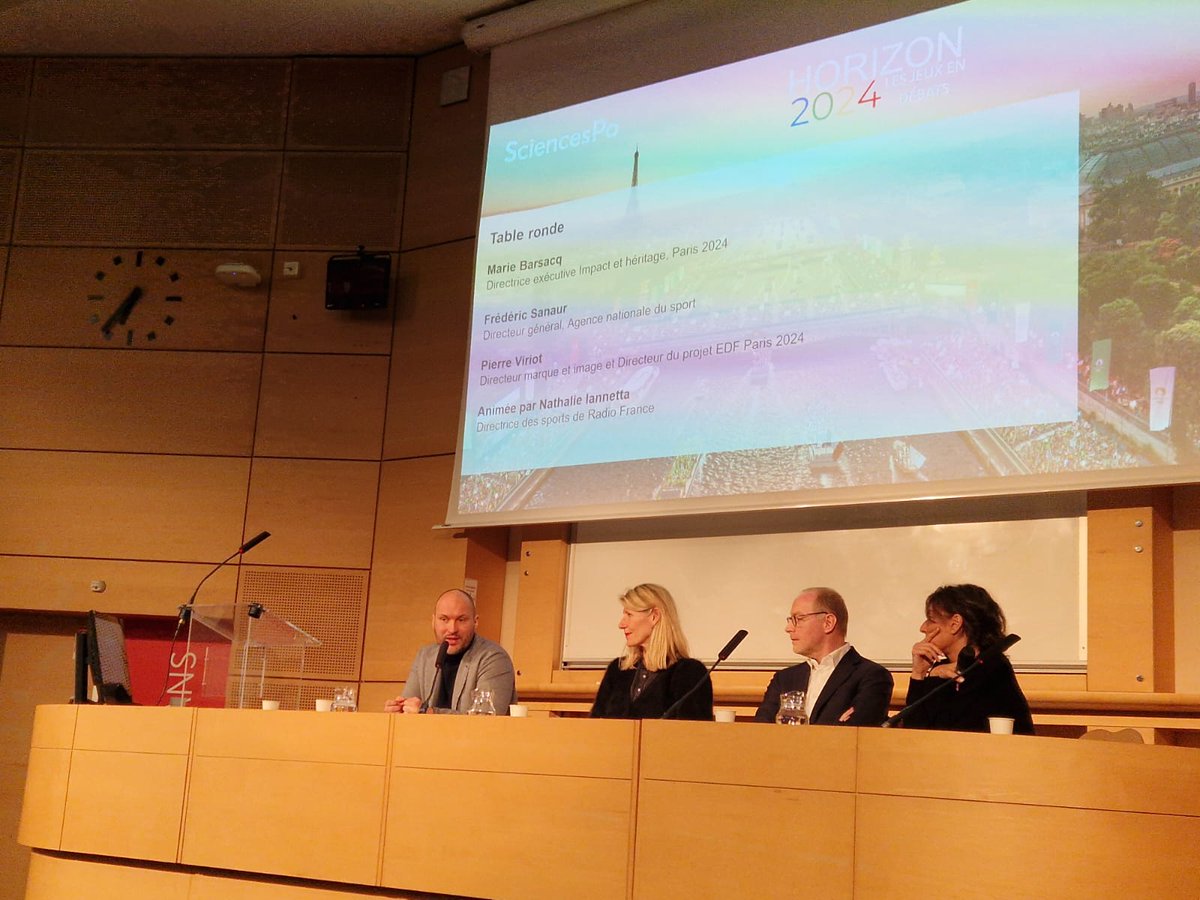 📣<a href="/SanaurFrederic/">Frédéric Sanaur</a>, intervenait mardi 6 février à Sciences Po pour la conférence : "Bâtir une nation sportive grâce aux Jeux de Paris 2024 ?".

Un temps d'échanges pour rappeler le travail de l'Agence au service d'un héritage matériel et immatériel dans le sillage de #Paris2024.👇