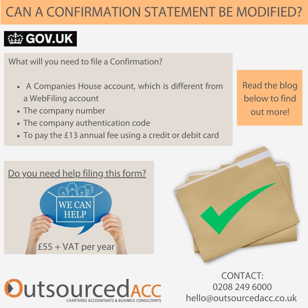 Need to correct your confirmation statement? Read the blog below to learn how you can update errors and outdated information with ease. 
outsourcedacc.co.uk/businesscentre… 

#ConfirmationStatement #CompaniesHouse #OutsourcedACCltd #BusinessFilling