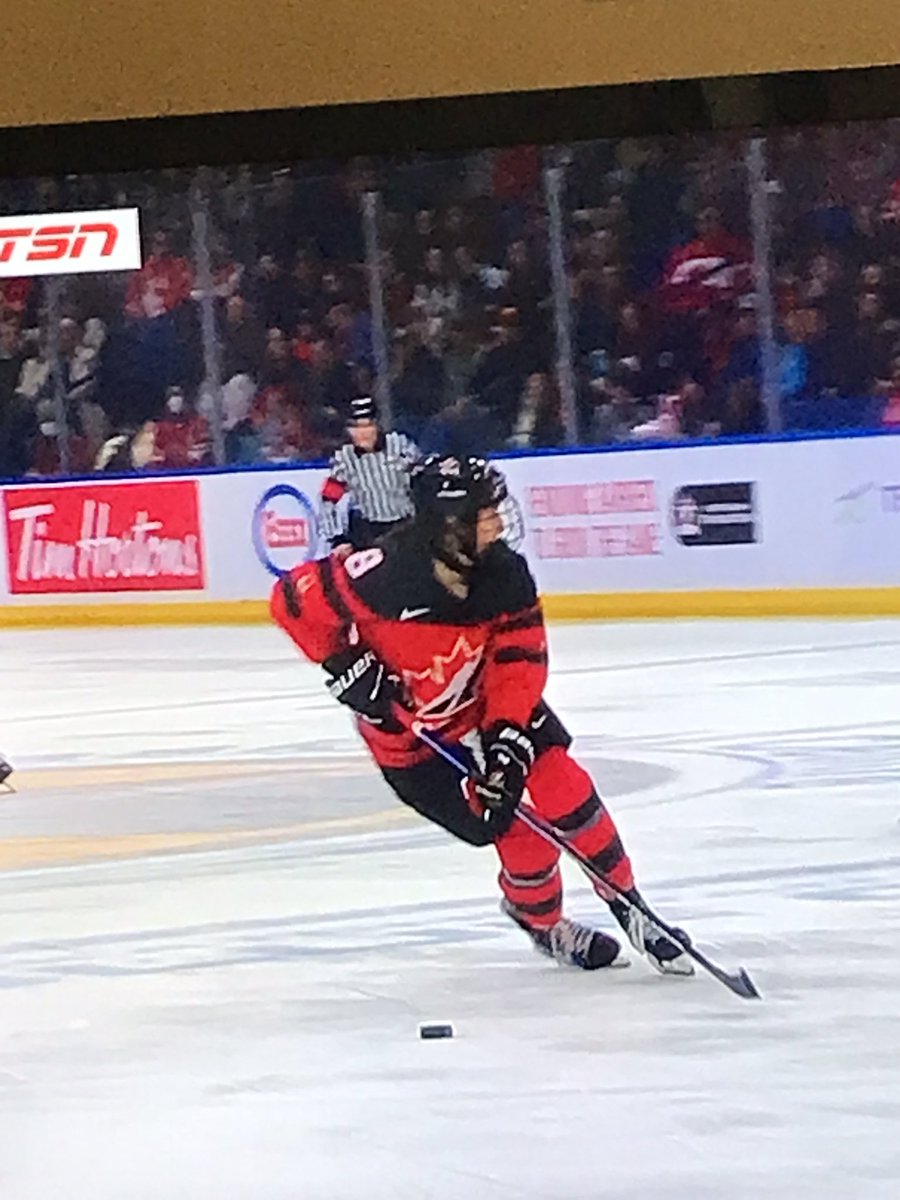 leighfitz16's tweet photo. Always fun to watch a person from the @HkyNL program reach another dream!! Great game, @MaggieConnors9
#AllCharacter @HockeyCanada #WNT #RivalSeries https://t.co/HJXEY9Hfe8