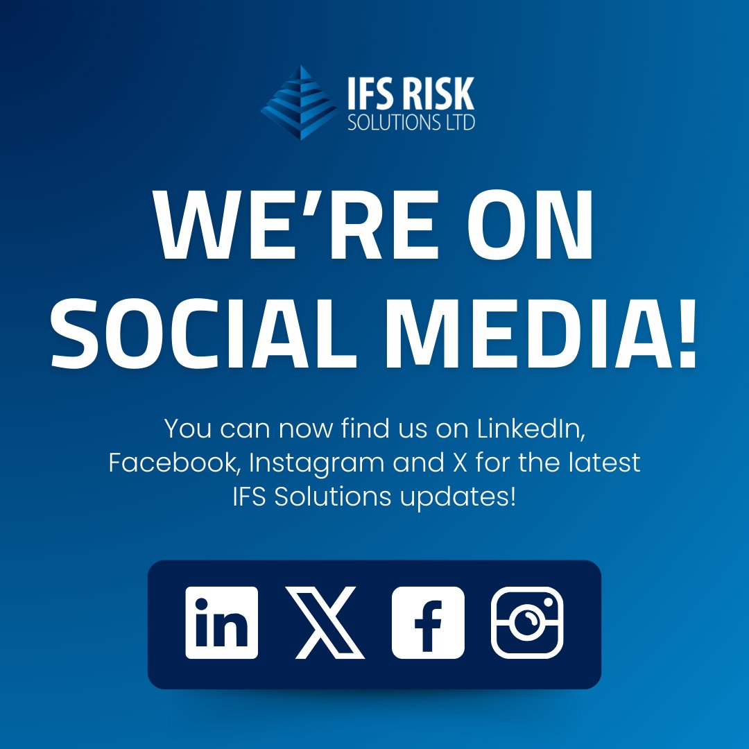 IFS1Risk's tweet photo. We're on Socials! 🤩🙌

You can now follow us on your favourite platforms to stay up to date with the latest news and services at IFS Risk Solutions!

Find us on Facebook, Instagram, LinkedIn and Twitter 📲 https://t.co/vTsYWgR8FM