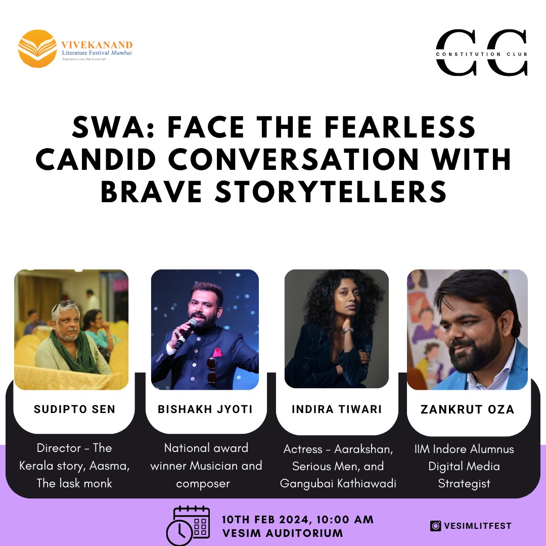 Engaging in a candid conversation with fearless storytellers who inspire with their narratives. Ready to face the fearless and delve into the stories that shape our collective identity.  #VLF2024 #FaceTheFearless #Storytellers