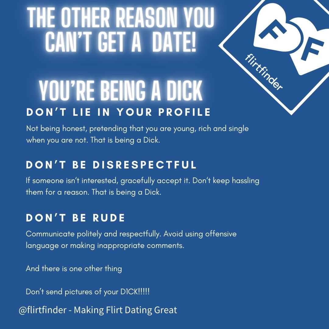 FlirtFinder's tweet photo. There is another reason you may not be doing so well on the dating scene at the moment. It's not so nice. Sorry!
Learn more at https://t.co/Kh2GlEu7km https://t.co/UPcP0lCpTV