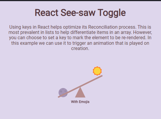 captaindrmorgan's tweet photo. a @CodePen with some unpractical see-saw toggle buttons. 

https://t.co/ne2qt8NT80

#react #reactjs #code #codepen #webdev https://t.co/fkpc5ck3vb