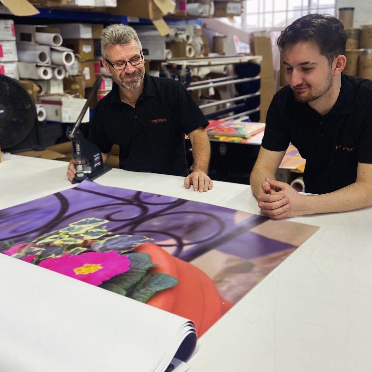 Apprenticeship in Action’

“My #apprenticeship with Impress is a transformative learning experience for me. I’m really enjoying working with Morgan in Large Format Print this week, it’s great to learn practical on-the-job training.”  

Alex, Apprentice at Impress
<a href="/BPIF/">BPIF - The Heart of British Print</a> #naw2024