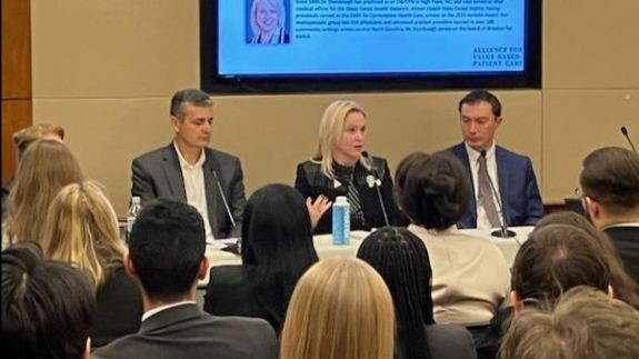 Chief Medical Officer Dr. Elisabeth Stambaugh represented @AtriumHealthWFB in our nation’s capital leading a discussion on value based care. It takes each of us to have the right conversations and take necessary actions to improve the health of communities we serve. #ForAll