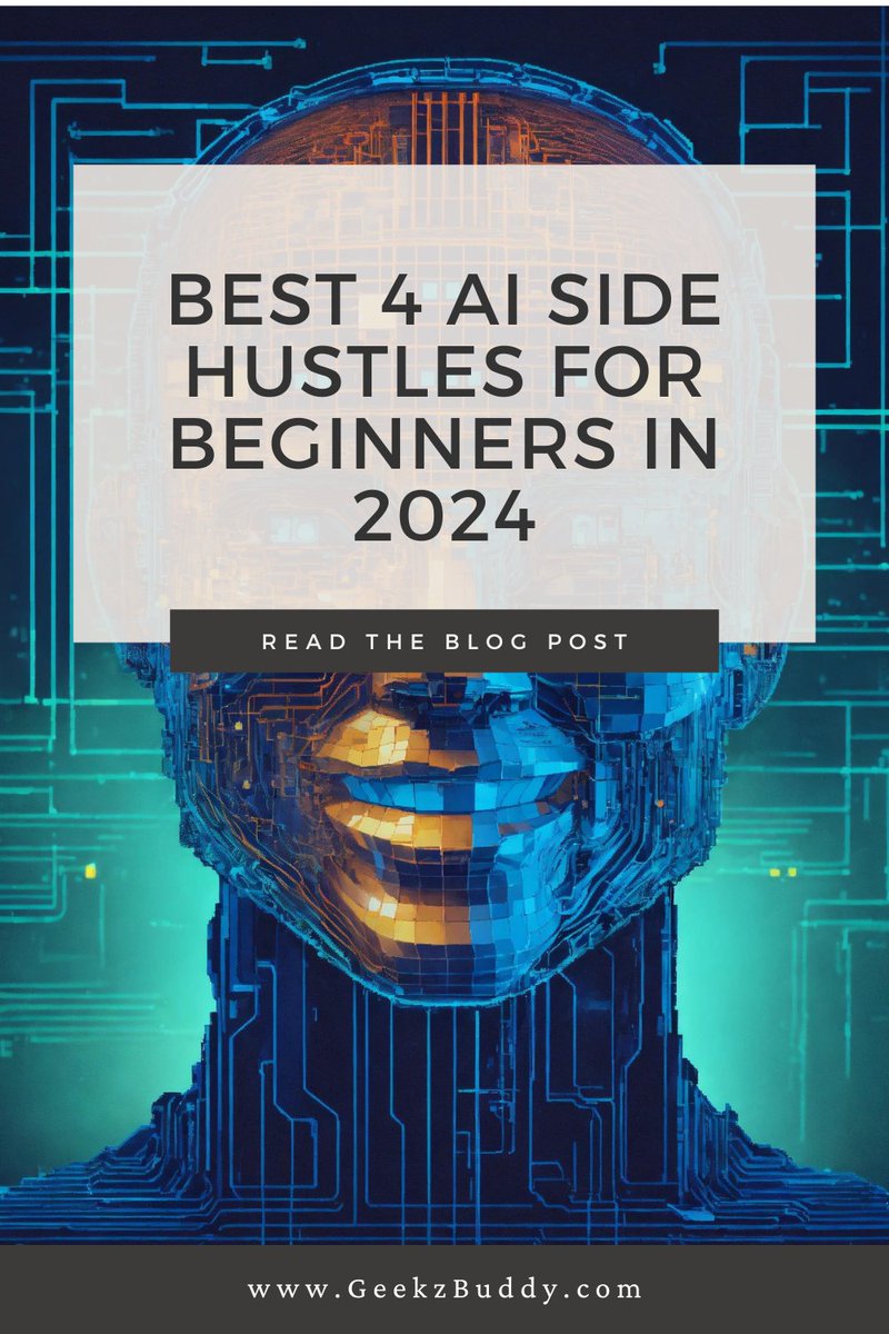 geekzbuddy's tweet photo. https://t.co/YOdat34wlD Discover the top opportunities for beginners in 2024 with our latest post! Whether you're interested in freelance AI writing, virtual assistant gigs, or AI-driven content creation, we've got you covered. #AISideHustles #AI2024 #SideIncome https://t.co/SqfdCyuHdn