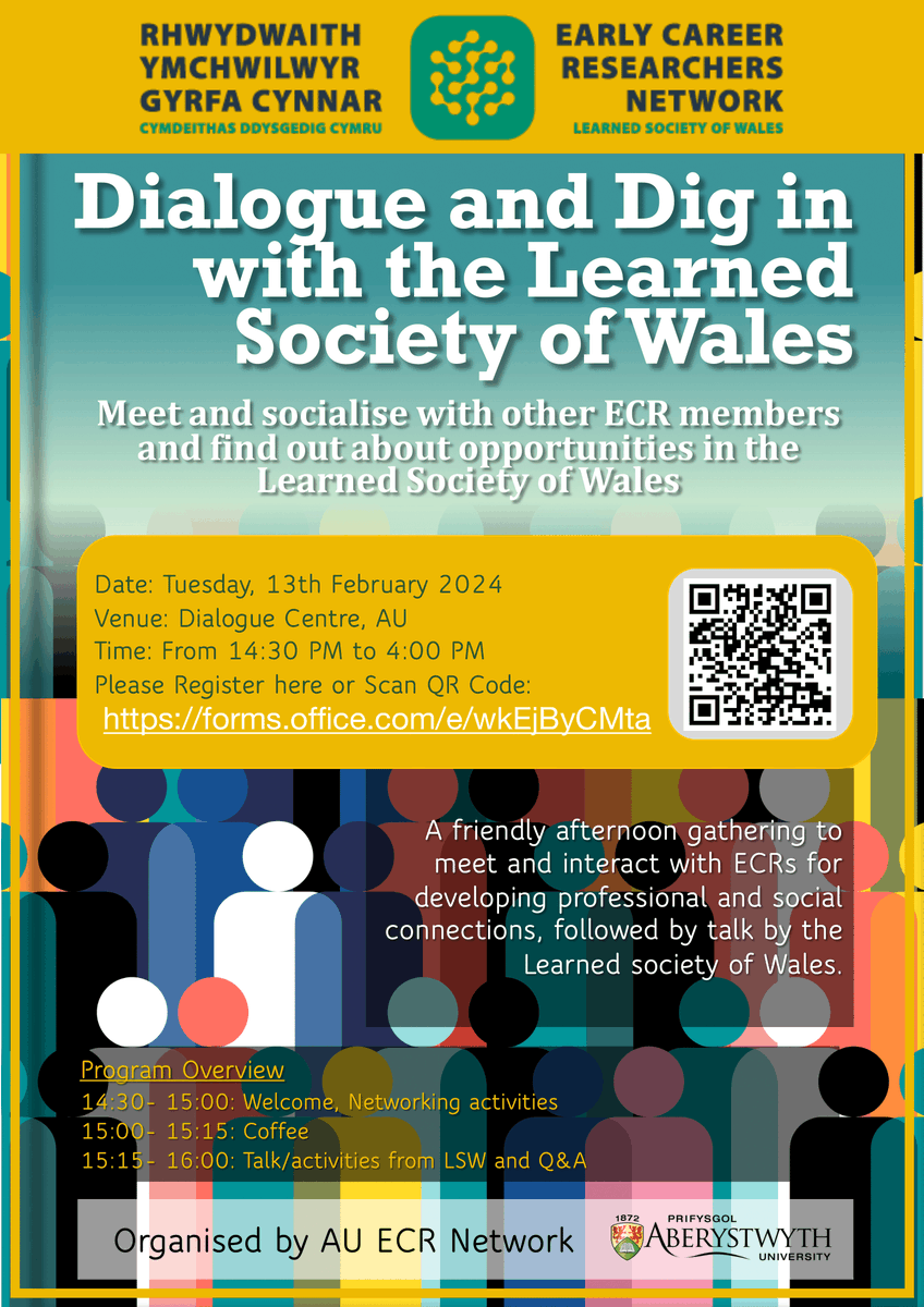 Digwyddiad Ymchwilwyr Gyrfa Cynnar

Early Career Researchers (ECR) event

📅 Dydd Mawrth 13 Chwefror | Tuesday 13 February
🕑 14:30-16:00 
📍Tŷ Trafod Ymchwil, Y Ganolfan Ddelweddu | Visualisation Centre

<a href="/LSWalesCDdCymru/">Learned Society of Wales</a> <a href="/ECR_Cymru/">Rhwydwaith YGC | ECR Network</a>