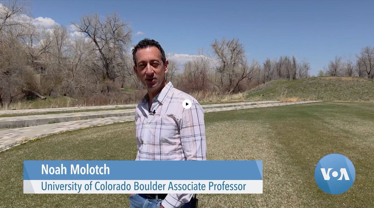 ❄️ ICYMI: Watch Noah Molotch explain how remote sensing technology is helping forecast water availability in the Rocky Mountains. Nicely edited short video by <a href="/VOANews/">Voice of America</a> buff.ly/3w9nrzF

#SnowHydrology #SnowScience #RemoteSensing #hydrology