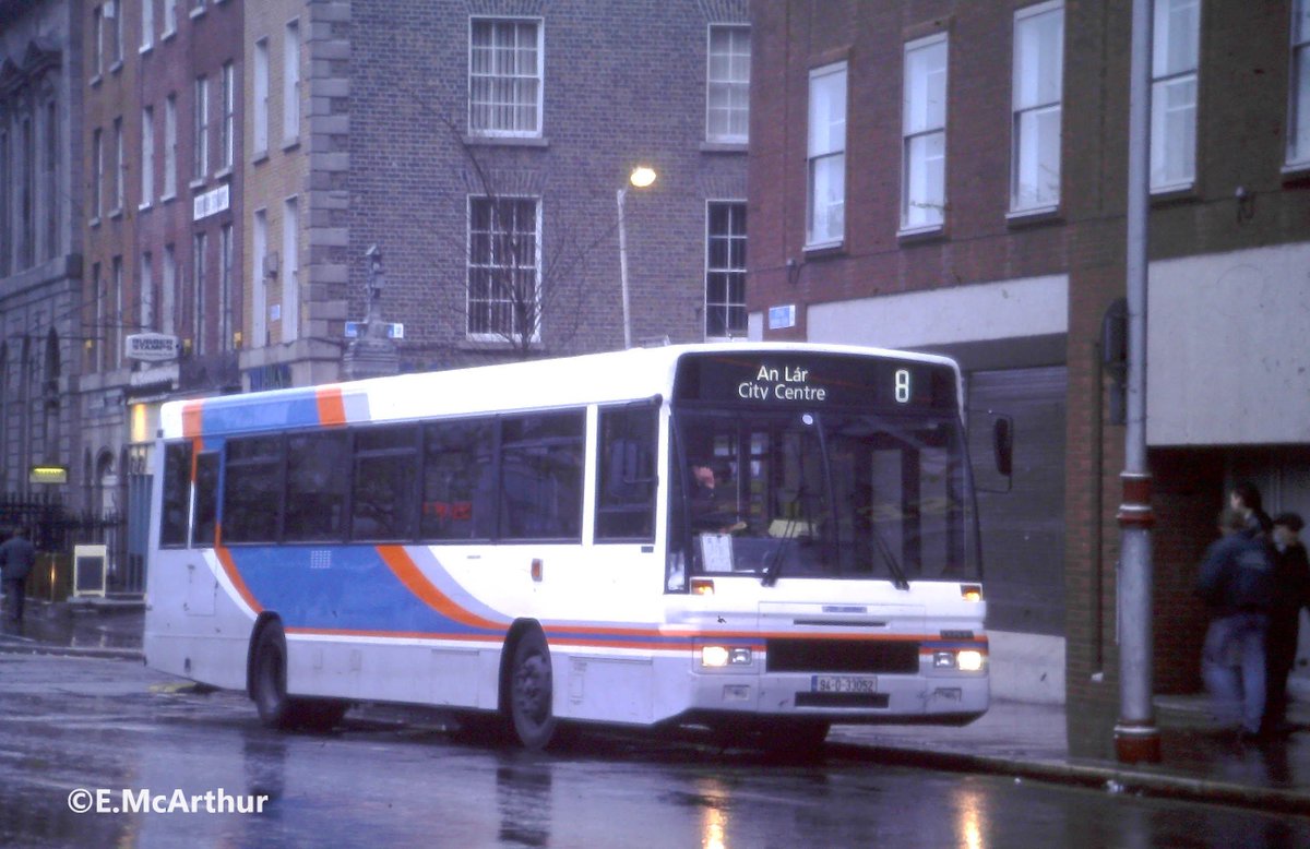 Donnybrook's AD52 laying over on Burgh Quay. 19th May 1995. @dublinbusnews #AD52 #dublin1995