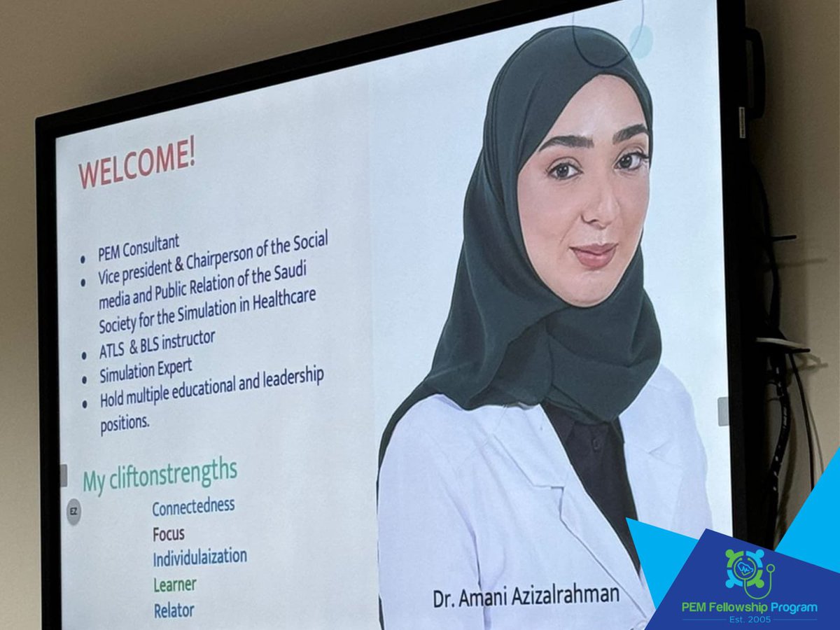PEM Fellowship Program (@pemscfhs) on Twitter photo It's the same month of the year when our PEM fellows gather from all over the kingdom to kick on courses
We had the pleasure and opportunity to have one of a kind course
The first leadership course for PEM fellows
led by Dr.Samah @samahabed and facilitated by Dr.Amani <a href="/who_else19/">Amani Azizalrahman</a> It's the same month of the year when our PEM fellows gather from all over the kingdom to kick on courses
We had the pleasure and opportunity to have one of a kind course
The first leadership course for PEM fellows
led by Dr.Samah @samahabed and facilitated by Dr.Amani <a href="/who_else19/">Amani Azizalrahman</a>