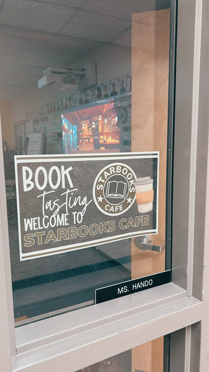 bw_RETSD's tweet image. Ms.Hando’s class kicked off I love to read month by having a “Starbooks” themed book tasting party! Students got to explore and choose their good fit books for their lit circles .@RETSDschools