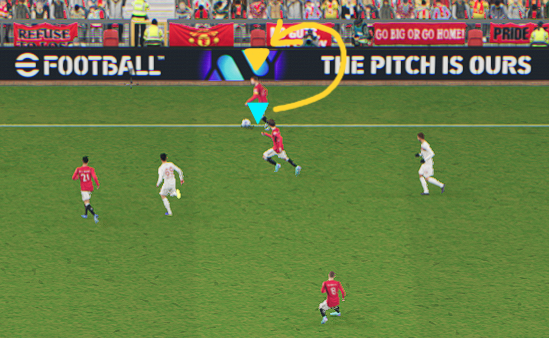 jarollz's tweet photo. @play_eFootball could you fix so that the cursor position is always on top of the player despite it nearing the sideline? サイドラインに近づいているにもかかわらず、カーソルの位置が常にプレーヤーの上に来るように修正していただけますか? https://t.co/MVwuJhkemi