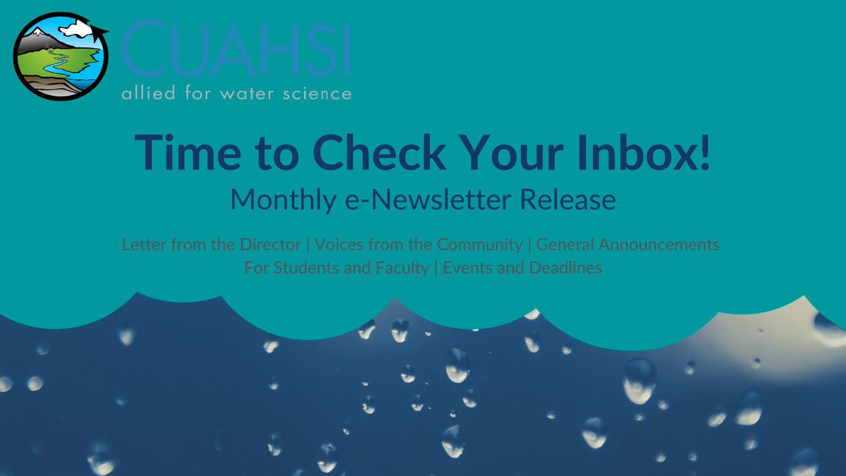 The February e-newsletter has been released! Check out our new sections including jobs, new member institutions, @CZCNet science and some program deadline extensions - us3.campaign-archive.com/?u=aad7e9257f3…
