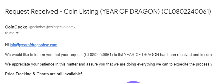 YEAROFDRAGONBSC's tweet photo. COINGECKO public verification post

REQUEST ID: CL0802240061

YEAR OF DRAGON https://t.co/4BAMtnR0c6