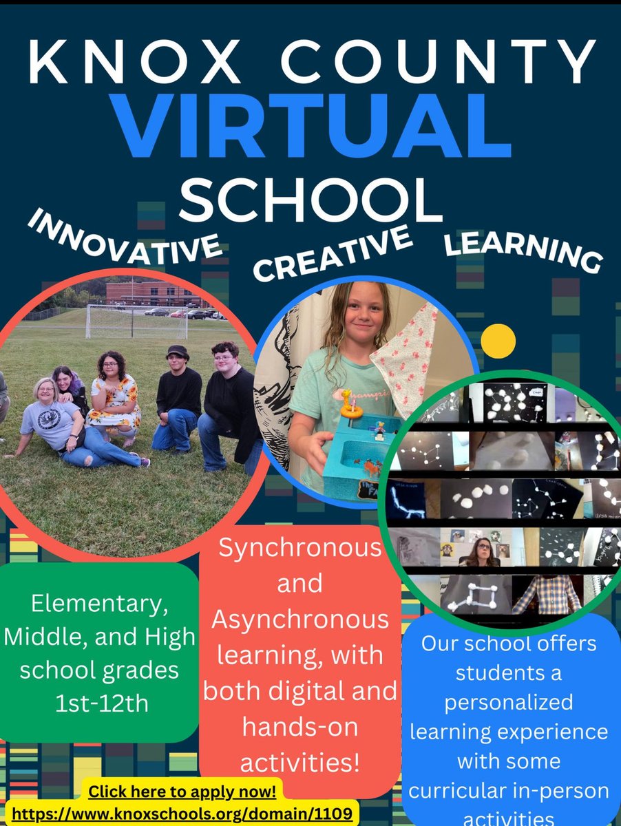 Transfer window is open if you want to be a part of a 1st-12th grade public virtual school and learn best being innovative and creative.