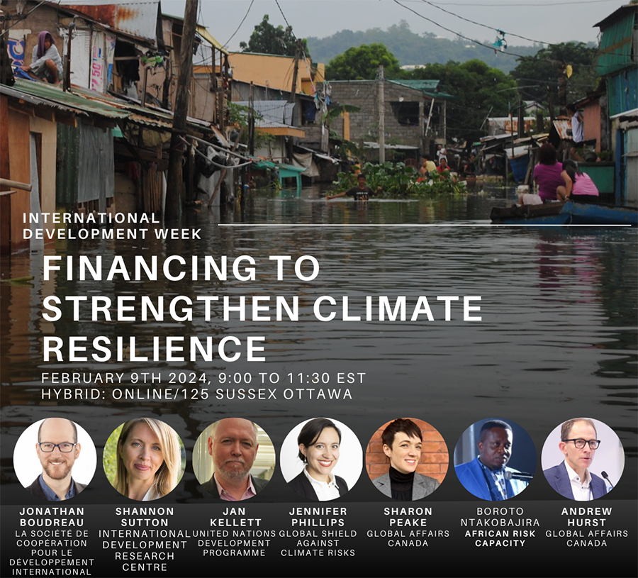 IDRC_CRDI's tweet photo. Join @GAC_Corporate 's Annual International Climate Finance Learning Event on "Financing to Strengthen Climate Resilience", Feb 9. Register: https://t.co/9BlIKpmoIl

#IDW2024 https://t.co/7GCx6gF8WL