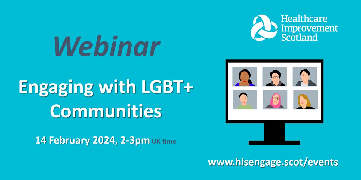 🌈 Join our webinar to learn about the importance of engagement in creating inclusive systems. Discover practical examples of good practices promoting the health and wellbeing of the LGBT+ community! Register here▶️hisengage.scot/events-list/14…