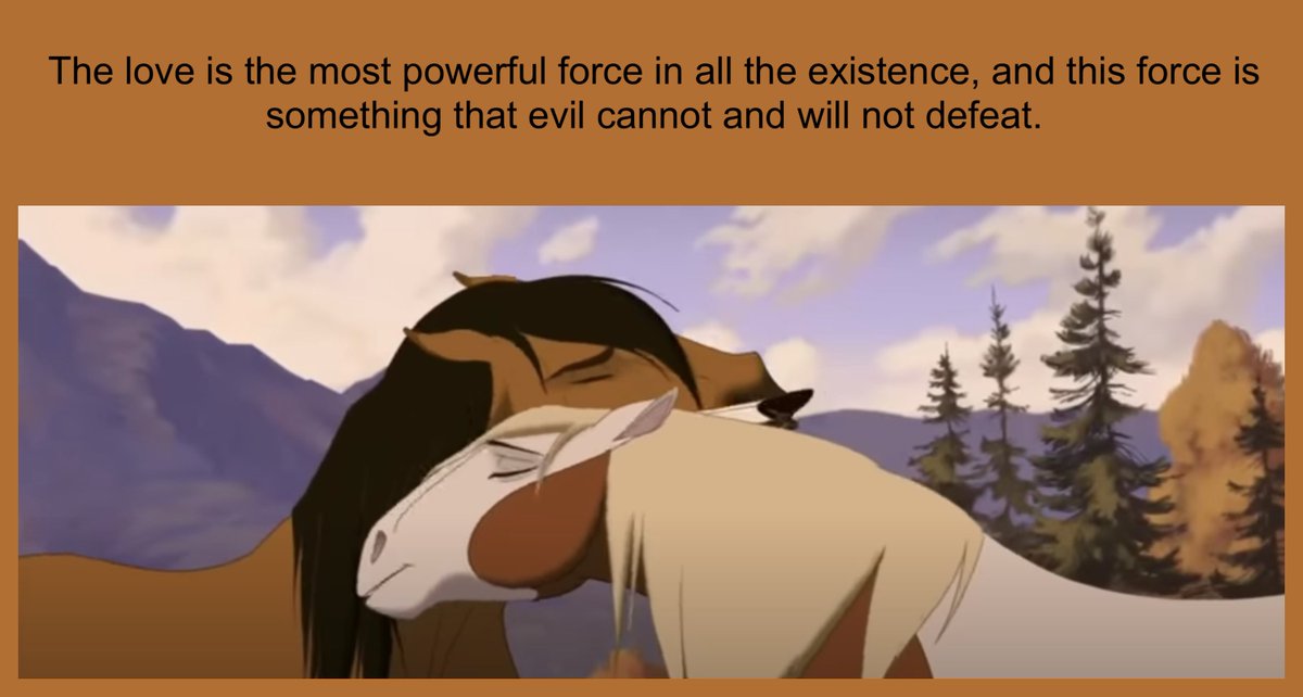 Memetoonnics's tweet photo. ENGLISH...

#spiritthestallionofthecimarron #dreamswork #horse #equine #dreamworkanimation #furry #furryfandom #furries #feral #furrycomunity #quotesaboutlife #quoteoftheday #quotestoliveby #wordsofhope #wordspower #wordsodwidsom #philosophy #philosophyoflife #philosophyquotes https://t.co/P2TlDDhE3L
