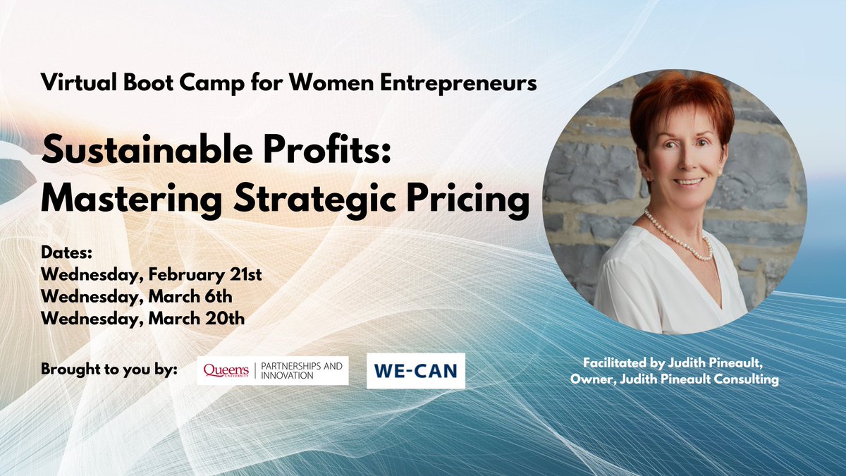 NEW WE-CAN BOOT CAMP OPPORTUNITY: Are you ready to revolutionize your business profitability? If so, visit forms.gle/Sk8sDXCZUTC4X2… to apply today to join our exclusive, 3-part virtual boot camp for women-identifying entrepreneurs and explore the three key pillars of profit.