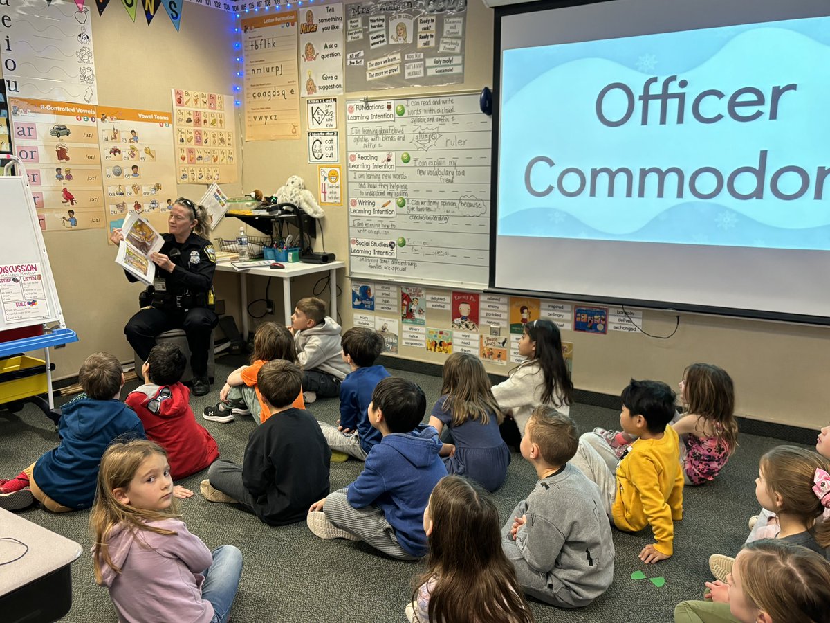 Thank you, Officer Commodore for teaching us how to be safe. <a href="/WoodbrookCCS/">Woodbrook Elementary</a>